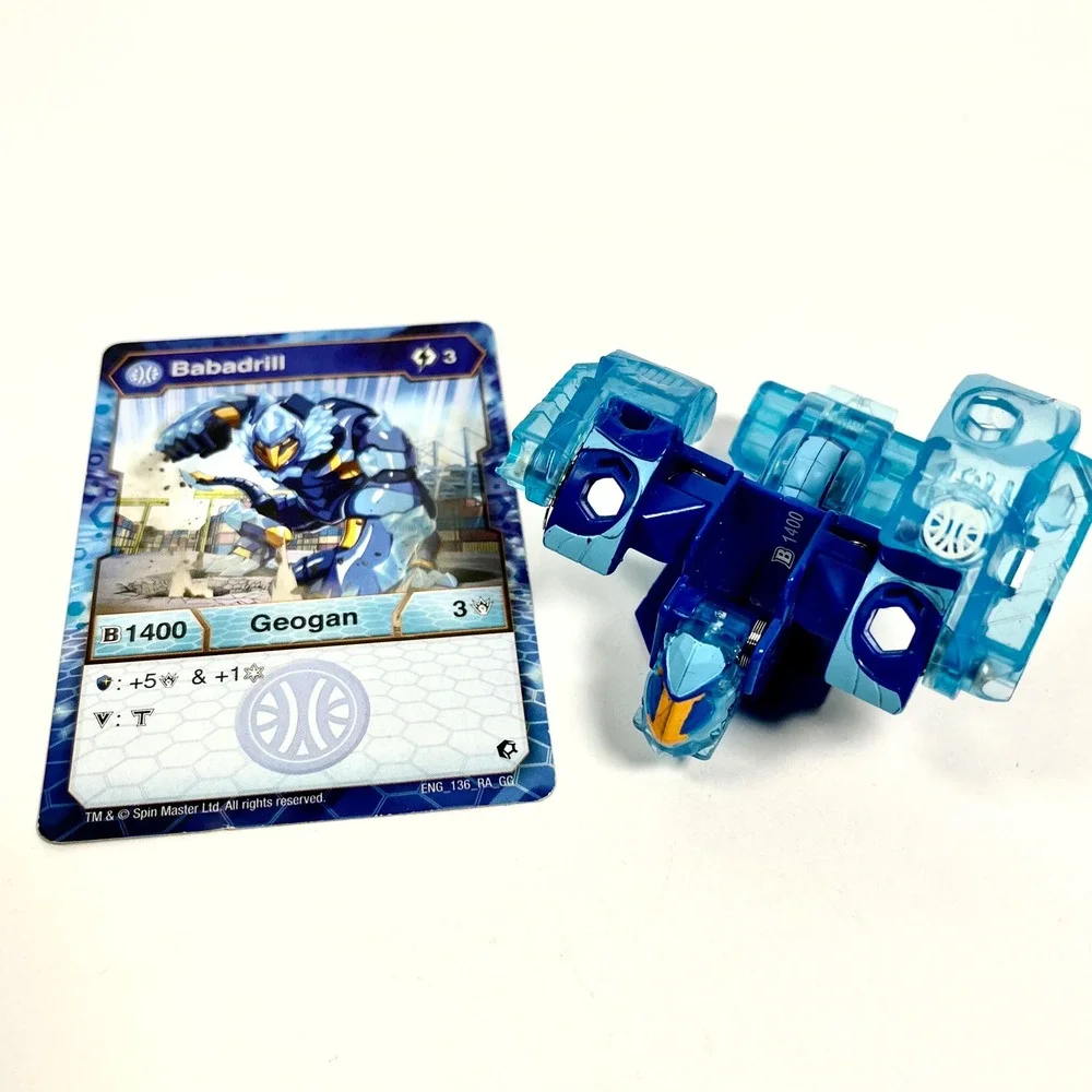 Bakugan Geogan Rising Aquos Babadrill 1400 B Power Figure W/CARD Viloch Part 5